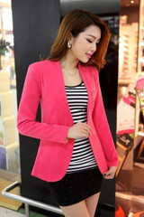 New  Women Blazer Spring Slim Top Elegant Double Breasted Short Design Clothes Blazer Suit Female Suit & Women Work Wear