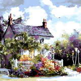 New  Frameless DIY Canvas Oil Paintings By Numbers Coloring Landscape Painting For Home Wall Decor  40 * 50cm