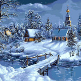 New  Frameless DIY Canvas Oil Paintings By Numbers Coloring Landscape Painting For Home Wall Decor  40 * 50cm