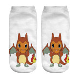2018 New Arrival Kawaii Harajuku Pokemon Pikachu Socks 3D Printed Cartoon Women's Low Cut Ankle Socks Novelty Casual Socks Meias