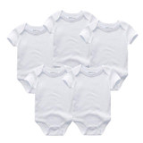 2018 New 5PCS/LOT Baby Clothes Boy Girl Short Sleeve Cotton O-Neck 0-12M Novel Newborn Roupas de bebe Baby Rompers Baby Wear
