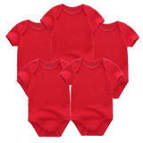 2018 New 5PCS/LOT Baby Clothes Boy Girl Short Sleeve Cotton O-Neck 0-12M Novel Newborn Roupas de bebe Baby Rompers Baby Wear