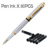 2018 New 80PCS Fountain Pen Ink Cartridge Refills Black And Blue 122