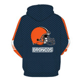 2018 New 3D Print Denver BRONCOS Men Hoodies Sweatshirts Harajuku Pullover Hoodie Long Sleeve Hoody Clothing