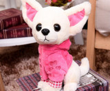 2018 New 17cm Stuffed Animal Plush Dog Chihuahua Plush Toy Creative Stuffed Doll Simulation Toy Kawaii Gift For Kid&amp;Girl