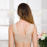 2018 New 100% Cotton Wire Free Maternity Bra For Pregnant Tops Breastfeeding Front 3 Buttons Comfort Feeding Bras For Nursing