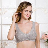 2018 New 100% Cotton Wire Free Maternity Bra For Pregnant Tops Breastfeeding Front 3 Buttons Comfort Feeding Bras For Nursing