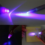 2018 Multifunction Magic Led Lights Yanchao Invisible Light Pen 2 in 1 Combination of Creative Ink Stationery Uv Black Light Pen