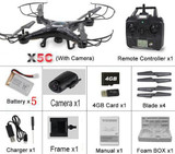 2018 MJDTOYS Top Sale X5C Upgrade X5C-1 Headless Auto-Return RC Drone Quadcopter Helicopter With 720P HD Camera 2.4G 4CH 6Axis
