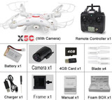 2018 MJDTOYS Top Sale X5C Upgrade X5C-1 Headless Auto-Return RC Drone Quadcopter Helicopter With 720P HD Camera 2.4G 4CH 6Axis