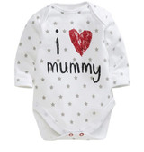 2018 mew hot I love daddy mummy summer bulk Cotton Newborn Baby Boy Girl Long Sleeve Romper Jumpsuit Outfit Clothes 3-12M