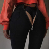 2018 Long Jeans Women Basic Classic mid Waist Skinny Pencil Blue Denim Pants 2018 Autumn Back Zipper little Stretch Jeans woman