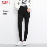 2018 LEIJIJEANS NEW Arrival Stretch Well 3 Colors Plus Size High Waist Full Length For Four Seasons Women Skinny Pencil Jeans