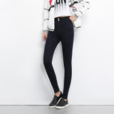 2018 LEIJIJEANS NEW Arrival Stretch Well 3 Colors Plus Size High Waist Full Length For Four Seasons Women Skinny Pencil Jeans