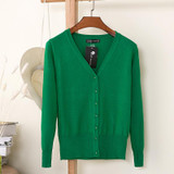 2018 Korean loose short sweater thin section spring and autumn long-sleeved women's cardigan 18314