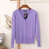 2018 Korean loose short sweater thin section spring and autumn long-sleeved women's cardigan 18314