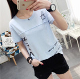 2018 Korean New Women Long Sleeve T-shirt Fashion Letter Printed Kawaii Student T shirt Casual Women Tops Roupa Feminina