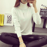 2018 Korean Autumn Winter Thick Women Sweaters and Pullovers Jersey Mujer Turtleneck Long Sleeve Solid Knitted Maglioni Donna