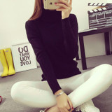 2018 Korean Autumn Winter Thick Women Sweaters and Pullovers Jersey Mujer Turtleneck Long Sleeve Solid Knitted Maglioni Donna