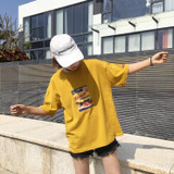 2018 Korean cartoon printing T-shirt spring