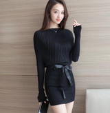 2018 Korean Autumn Winter style Pull Femme Slim Comfortable o-neck Knitted Sweaters for Woman Long Sleeve Sueter Mujer Chandail