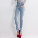 2018 Jeans Womens High Waist Elastic Skinny Denim Long Pencil Pants Plus Size 40 Woman Jeans Camisa Feminina Lady Fat Trousers