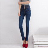 2018 Jeans Womens High Waist Elastic Skinny Denim Long Pencil Pants Plus Size 40 Woman Jeans Camisa Feminina Lady Fat Trousers