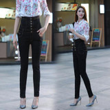 2018 Jeans Womens High Waist Black Vintage Denim Long Pencil Pants Plus Size 6XL Woman Jeans Camisa Feminina Lady Fat Trousers