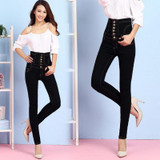 2018 Jeans Womens High Waist Black Vintage Denim Long Pencil Pants Plus Size 6XL Woman Jeans Camisa Feminina Lady Fat Trousers