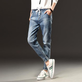 2018 jeans woman denim pants Plus size 5XL Jogger pants women's elastic waist full length trousers Pencil Harem Pants Female