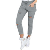 2018 JAYCOSIN High Waist Skinny Fashion Boyfriend Material Jeans for Hot Women Hole Vintage Girls Slim Ripped Denim Pencil Pants