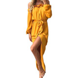 2018 Irregular Women Long Dress Slash Neck Maxi Dresses Autumn Female Off Shoulder Puff Sleeve Split Ruffles GV839