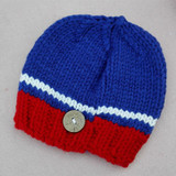 2018 Infant Sport Costume Newborn Knitted Pants Blue Red Newborn Photography Props Baby Handmade Crochet Accessories Outfit