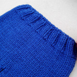 2018 Infant Sport Costume Newborn Knitted Pants Blue Red Newborn Photography Props Baby Handmade Crochet Accessories Outfit