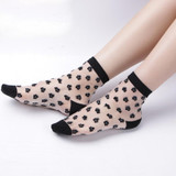 2018 Hot Summer Women Socks Female Thin Crystal Glass Silk Transparent Socks Girls Stretch Socks Chaussette Femme Calcetines