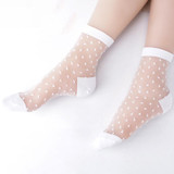 2018 Hot Summer Women Socks Female Thin Crystal Glass Silk Transparent Socks Girls Stretch Socks Chaussette Femme Calcetines