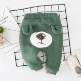 2018 Hot warm plus newborn pants winter cotton Baby girl boy pants kids clothing pants cotton cute cartoon trousers baby pants