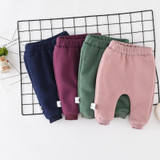 2018 Hot warm plus newborn pants winter cotton Baby girl boy pants kids clothing pants cotton cute cartoon trousers baby pants