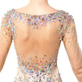 2018 Hot Sexy Sparkling Long Sleeve Cocktail Dresses Tulle Straight V-Neck Dress Short Mini Women Party Beading Prom Gowns