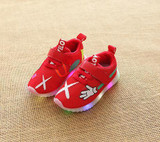 2018 hot sales finger cartoon funny design girls boys shoes mesh LED lighting children sneakers high quality glowing kids shoes