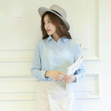 2018 Hot Sale Women Shirts Blouses Long Sleeve Turn-Down Collar Solid Ladies Chiffon Blouse Tops OL Office Style Chemise Femme