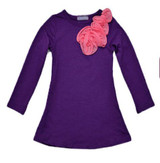 Baby children clothing 2017 new spring sweet flower bow lace girls dresses kids princess girls clothes baby girl party dress
