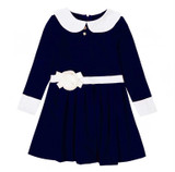 Baby children clothing 2017 new spring sweet flower bow lace girls dresses kids princess girls clothes baby girl party dress