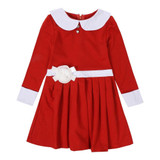 Baby children clothing 2017 new spring sweet flower bow lace girls dresses kids princess girls clothes baby girl party dress