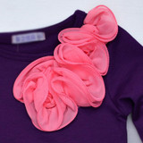 Baby children clothing 2017 new spring sweet flower bow lace girls dresses kids princess girls clothes baby girl party dress