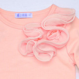 Baby children clothing 2017 new spring sweet flower bow lace girls dresses kids princess girls clothes baby girl party dress