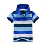 Baby Children Boys Striped T-shirts Kids Tops Sports Tee Polo Shirts Clothing