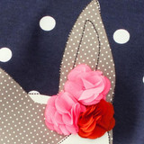 Baby Child Kid Baby Girls Long Sleeve Lace Dress One-piece Dots Deer Cotton Dress