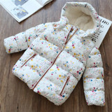 Baby Casual Clothes Baby Hooded Snow wear Girl's Cotton Fashion Clothes Chirdren Winter Warm New Baby Clothing Clothes for girl