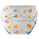 Baby Cartoon Printed Learning Pants Baby Washable Diapers Wash Gauze Soft Suit For Baby Cute Anti-side Leakage Cloth Diaper
